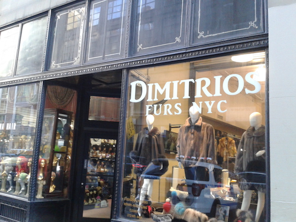Dimitrios Furs NYC, LLC has been a family owned business since 1937. Photo by Scott Stiffler.