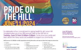 Pride on the Hill - Date: Tuesday, June 11, 2024 Time: 12:00 PM - 3:00 PM Location: Einhorn Auditorium, 131 East 76th Street